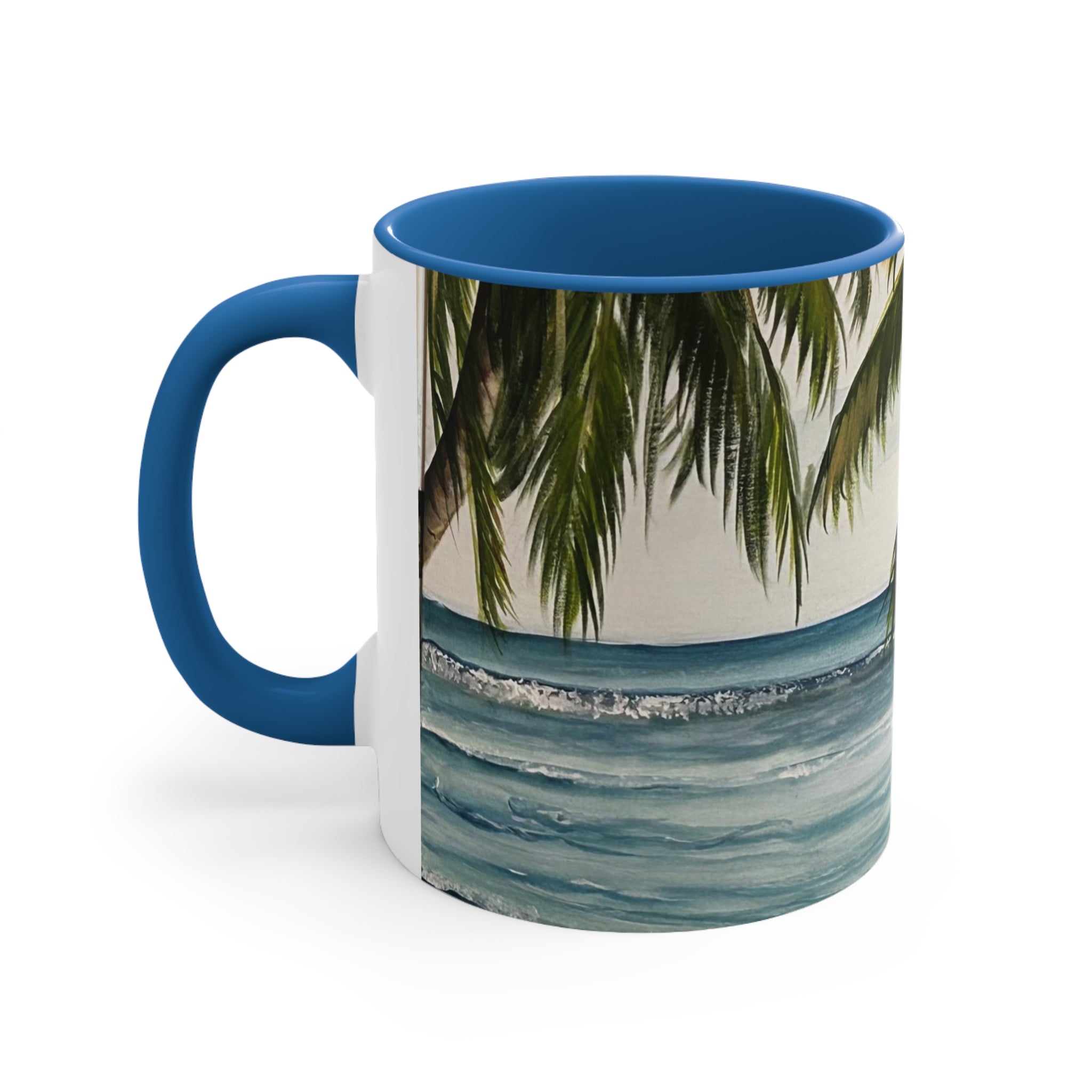 Hand Painted Seascape By Zemorah Accent Coffee Mug, 11oz