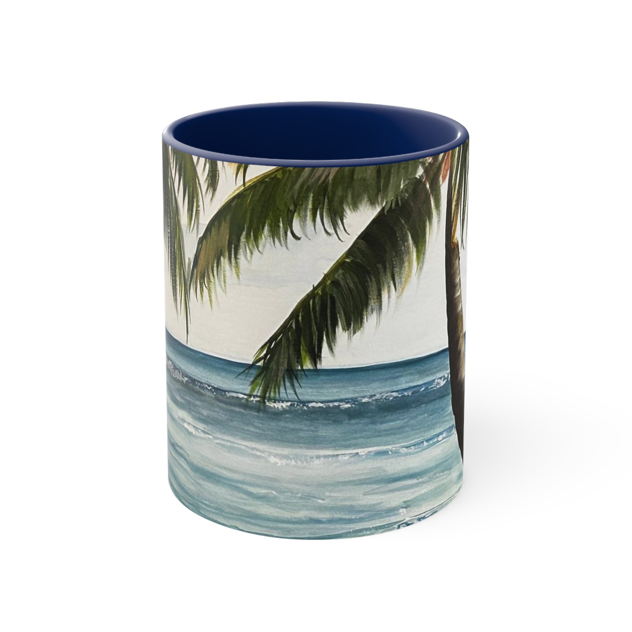 Hand Painted Seascape By Zemorah Accent Coffee Mug, 11oz